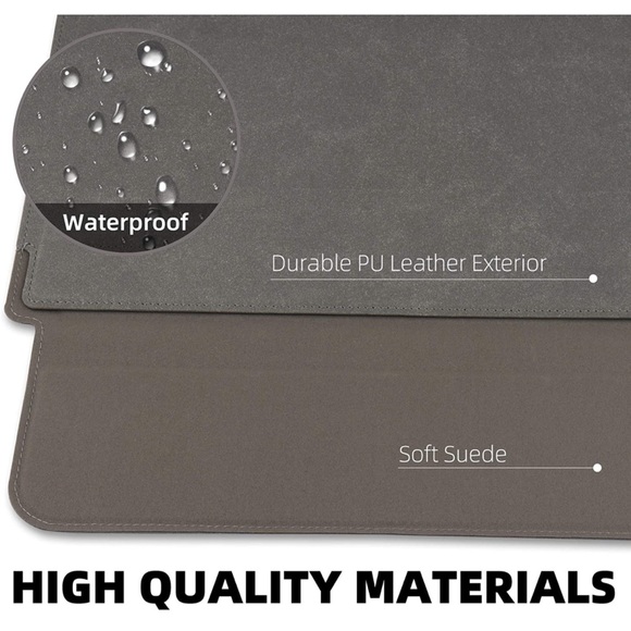 MacBook Pro 13 2016-2021 Laptop Sleeve PU Leather Case - Picture 2 of 9